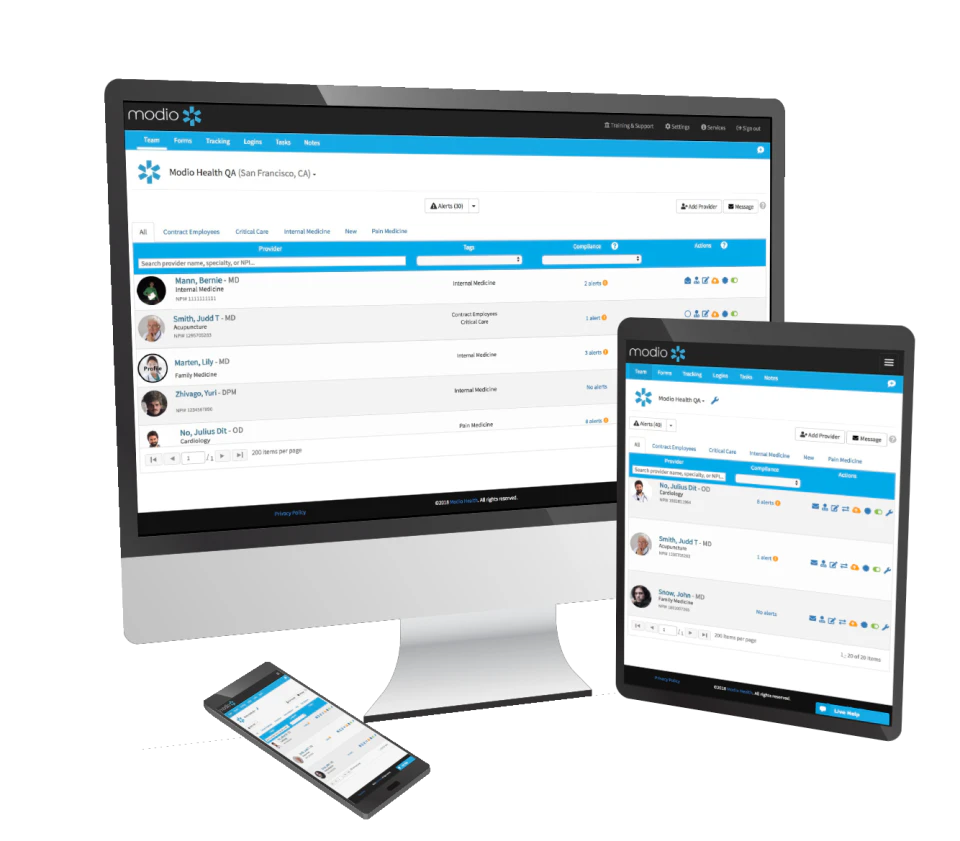 screenshot of Modio Health